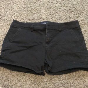 AE twill midi black shorts